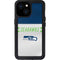NFL Seattle Seahawks White Striped iPhone 15 Waterproof Case